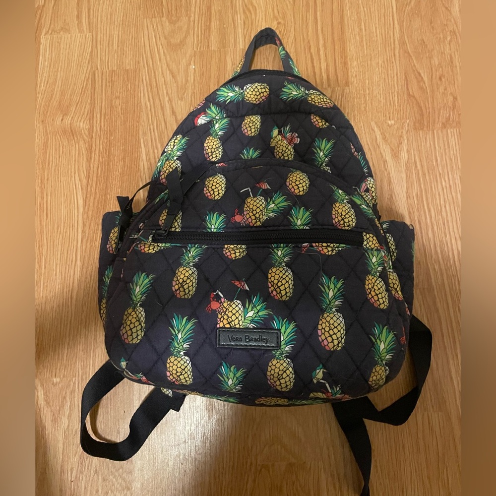 Pineapple Vera Bradley Mini Backpack